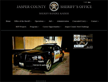 Tablet Screenshot of jaspercountysheriff.org