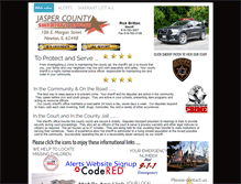 Tablet Screenshot of jaspercountysheriff.net